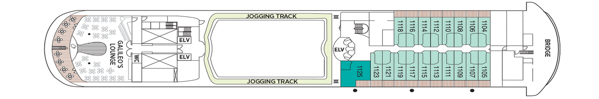 Deck 11 plan